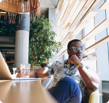 Man with coffee